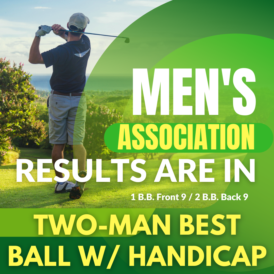 Men's Association: 2 Man Best Ball Results